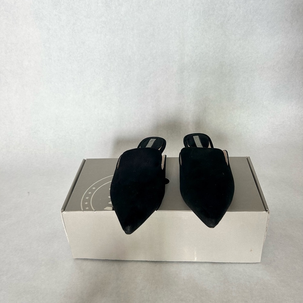 H&M Black Pointed Toe Mules